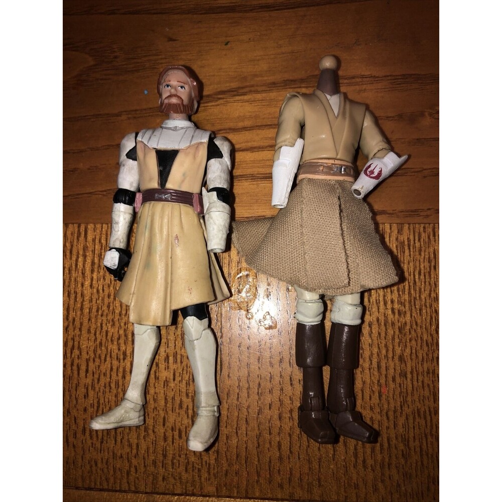 Star Wars 2008 2010 Clone Wars Animated General Obi-wan Kenobi Mace Windu Lot